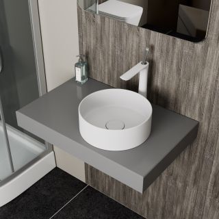 Раковина накладная DQ Matrix DT1391508 35см белый матовый